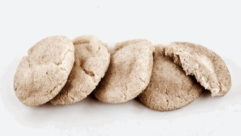Cookies - handful of Snickerdoodle on a white background - Linda's Kitchen