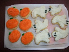 Cut Out Cookies - Mini Pumpkins and Ghosts- 2 dozen per set