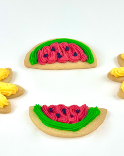 Cut Out Cookies - Sunflower/Watermelon Iced