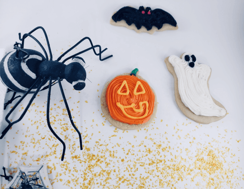 Cut Out Cookies - Halloween Ghosts Bats and Pumpkin