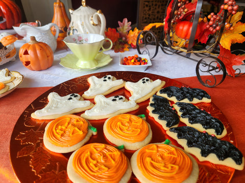 Cut Out Cookies - Halloween Ghosts Bats and Pumpkin