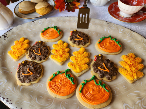 Cut Out Cookies - Fall Leaves, Pumpkins, Turkeys