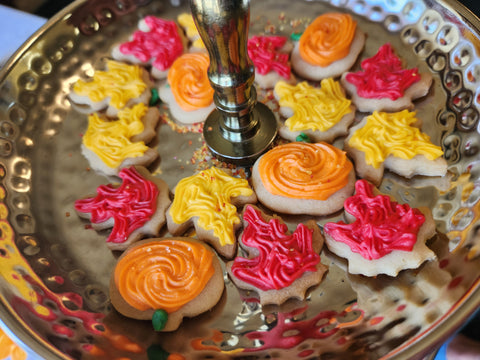 Cut Out Cookies -  Mini Leaves and Pumpkins (2 dozen)