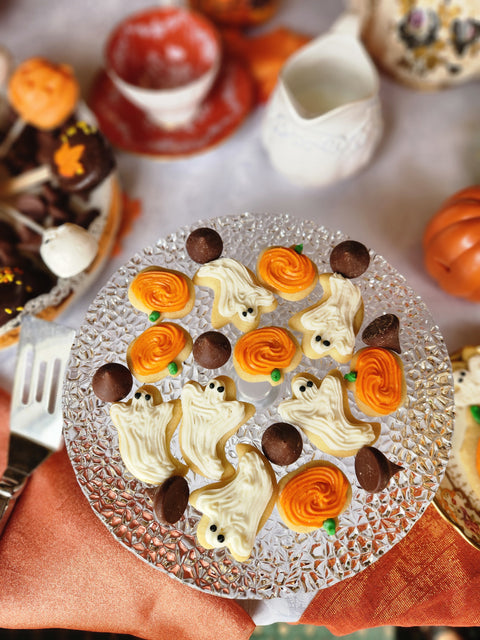 Cut Out Cookies - Mini Pumpkins and Ghosts (2 Dozen)