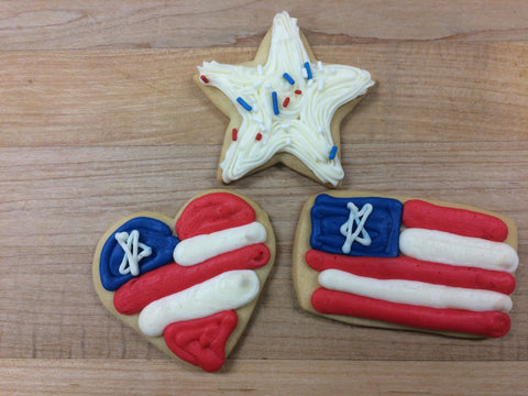 Patriotic Cut Out Cookies