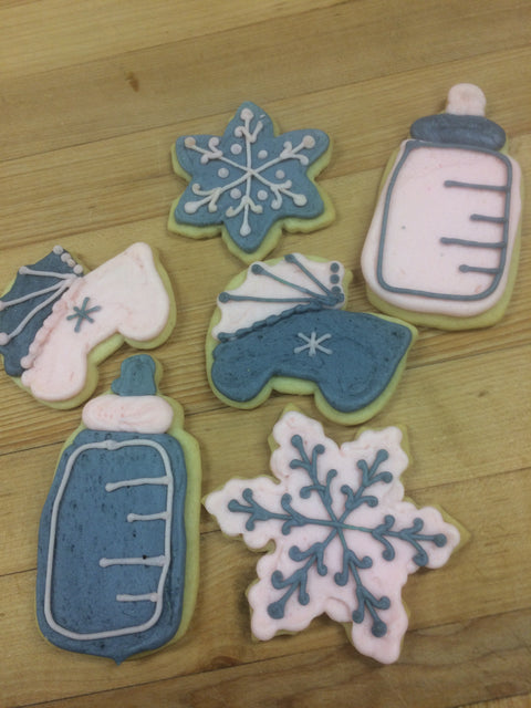 Adorable Handcrafted Iced Baby Sugar Cookies