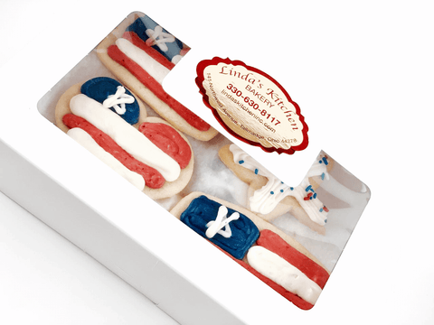 Hand Made Buttercream Iced Cut Out Cookies - Patriotic - Linda's Kitchen